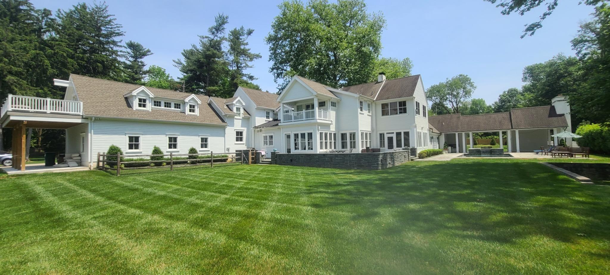 Renovations & Additions to Residence in Whitpain Township, Montgomery County, PA Alta has provided various engineering services for this property over the years, including Civil Engineering & Land Development, Structural Engineering, Land Survey, Permitting, and Construction Inspection & Testing. Concepts largely developed by Hess Landscape Architects.
