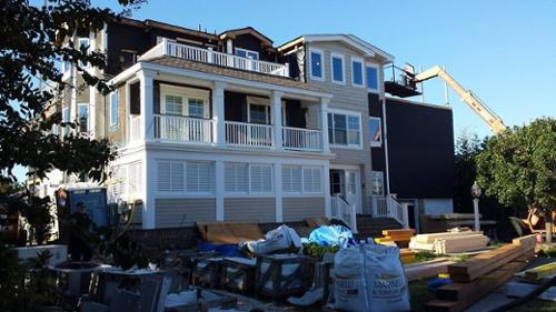Beach front property in Avalon, NJ undergoing extensive renovations 